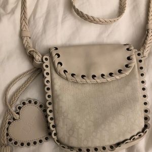 Dior ethnic braided crossbody mini pouch vintage